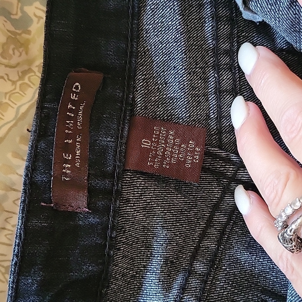 THE LIMITED DARK WASH STRAIGHT LEG STRETCH JEANS - Picture 6 of 6